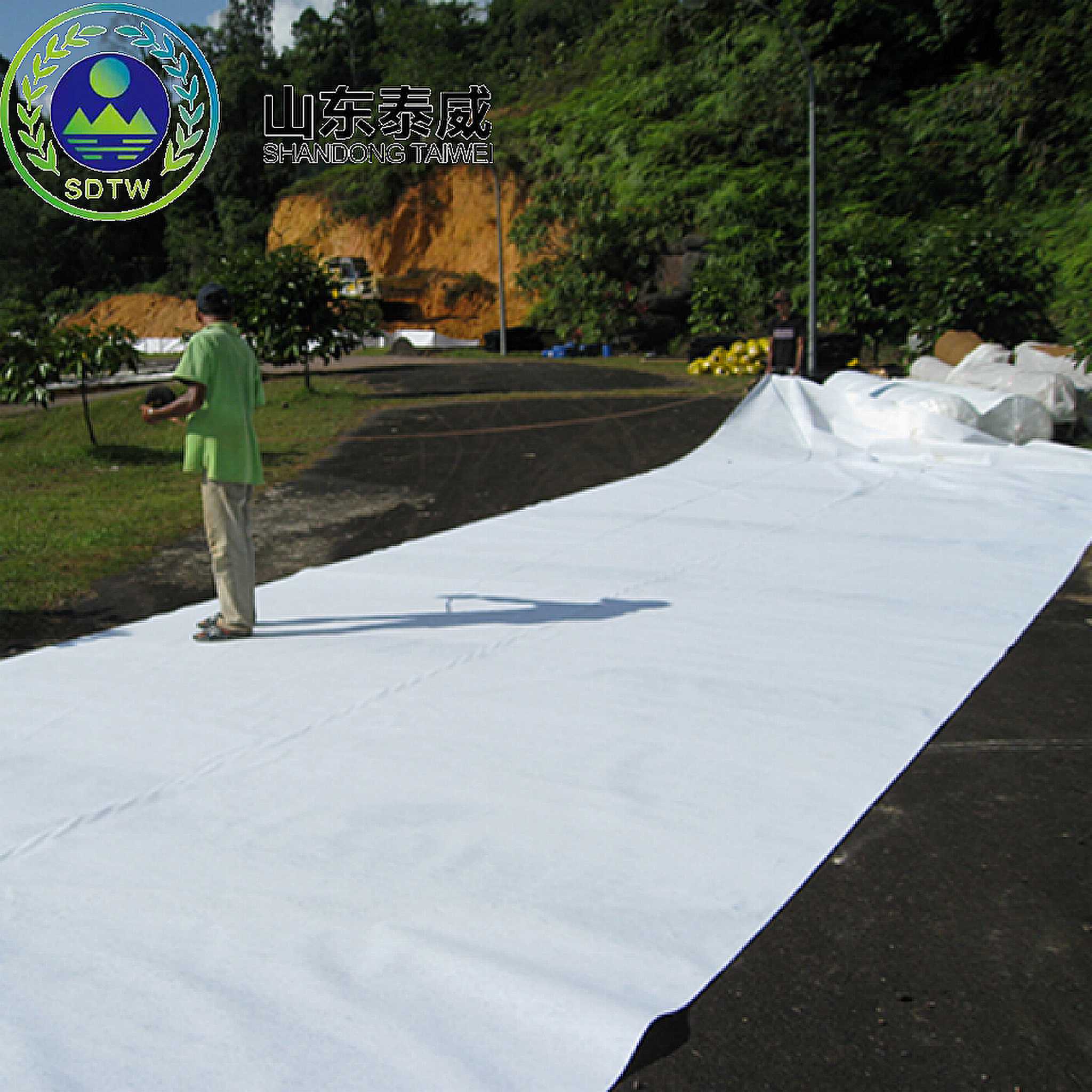 Geotextiles de poliéster no tejido hilado