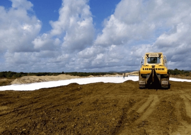 Matengenezo ya Barabara kuu ya Polyester Filament Geotextile