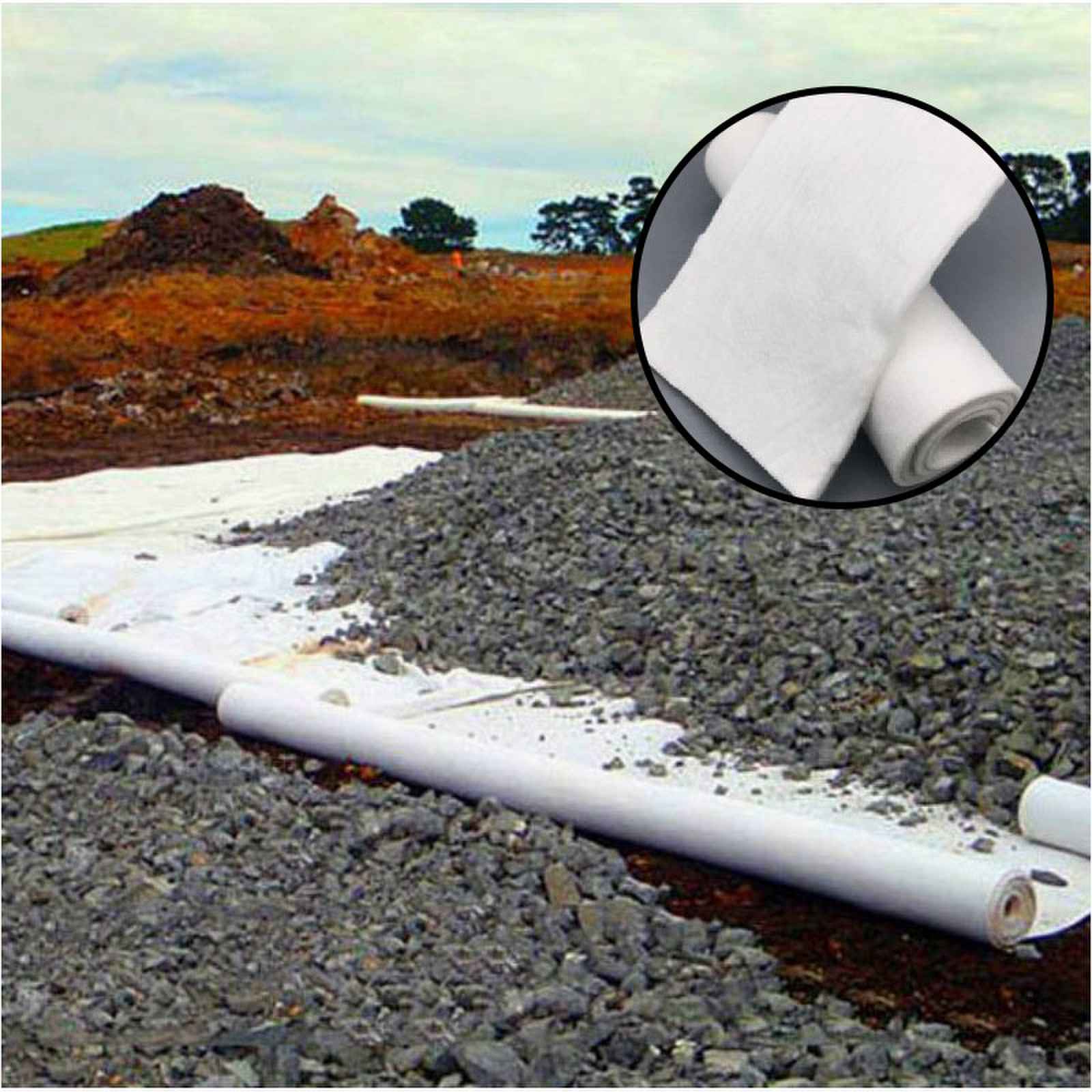 Kain Nonwoven Staple Fiber Needleed PET Geotextile Price