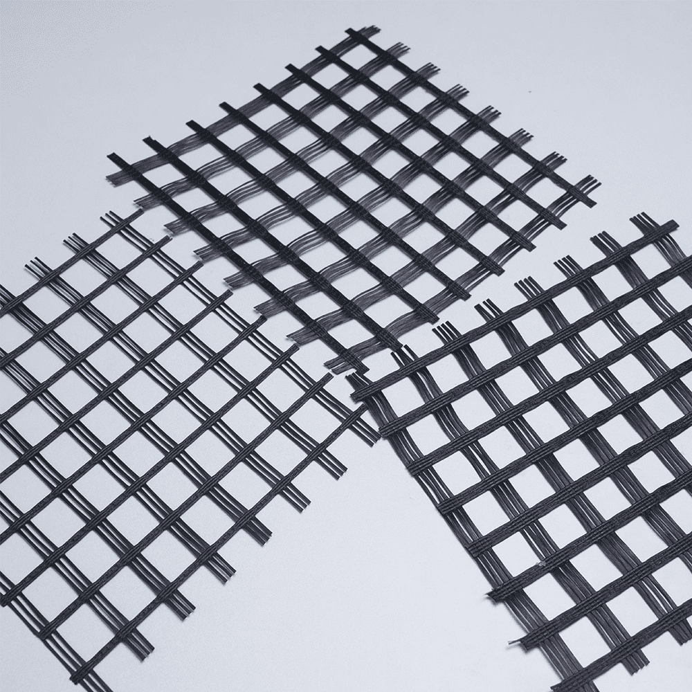 Subgrade grid fiberglass geogrid