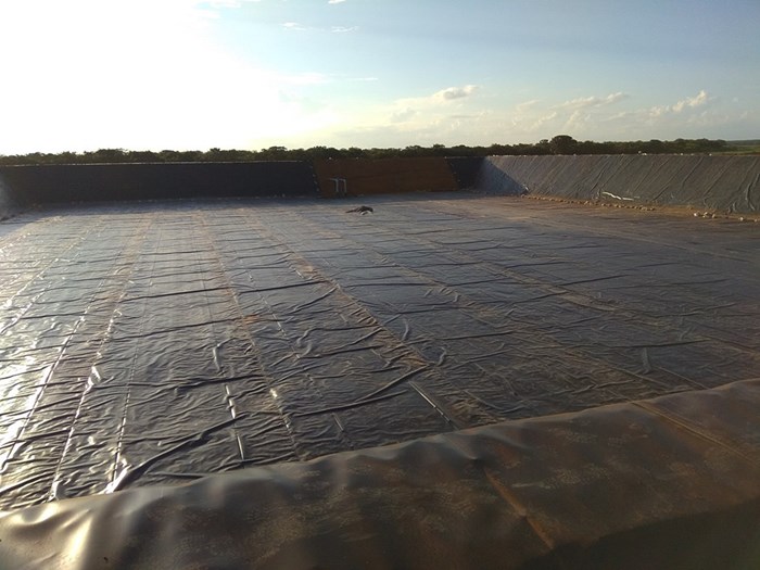 Uzuiaji wa maji wa 1.5mm na mjengo wa kuzuia maji ya HDPE wa geomembrane