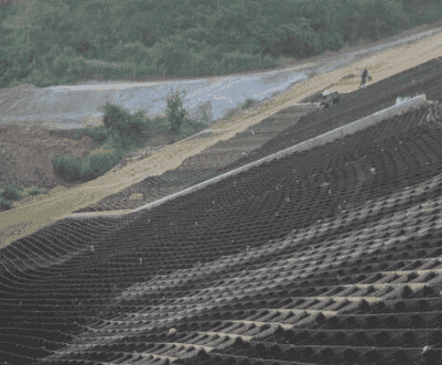 Géocellule HDPE pour remblai contre les inondations