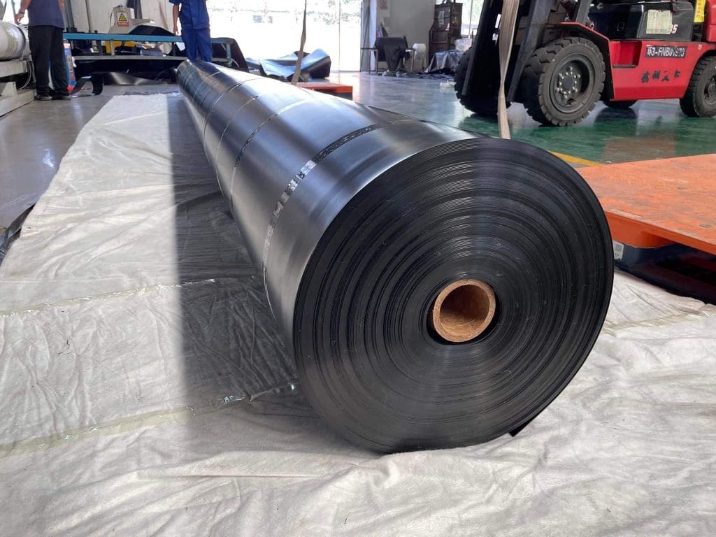 Mine seepage control Corrosion-resistant HDPE geomembrane