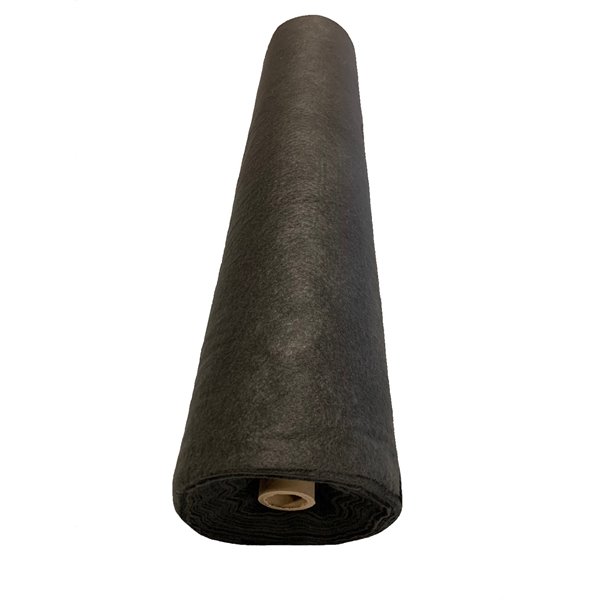 Black polyester nonwoven geotextile for dam drainage