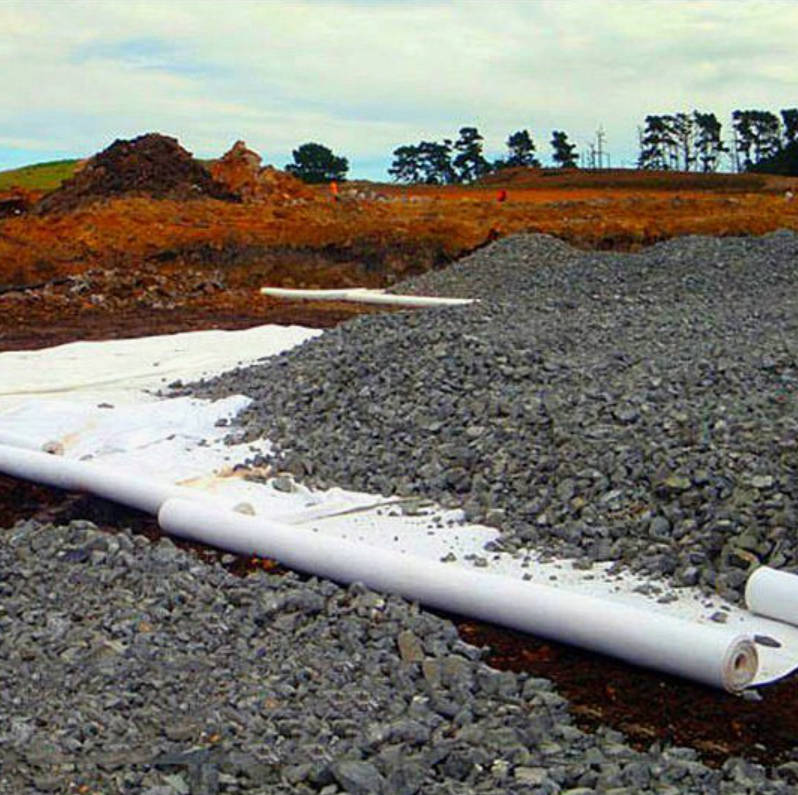 Geotextil no tejido de filamento PET para tendido de carreteras y ferrocarriles