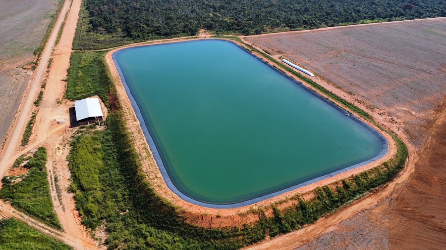 Geomembran HDPE anti rembesan untuk kolam ikan