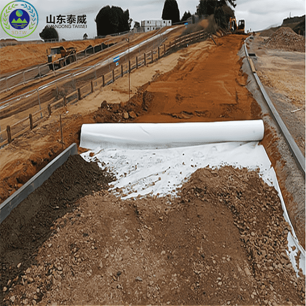 PET Geotextile Nonwoven For Road Construction