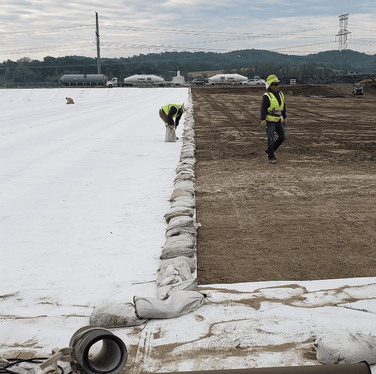 Geotextil de polipropileno de alta resistencia de 400 g para refuerzo de cimientos