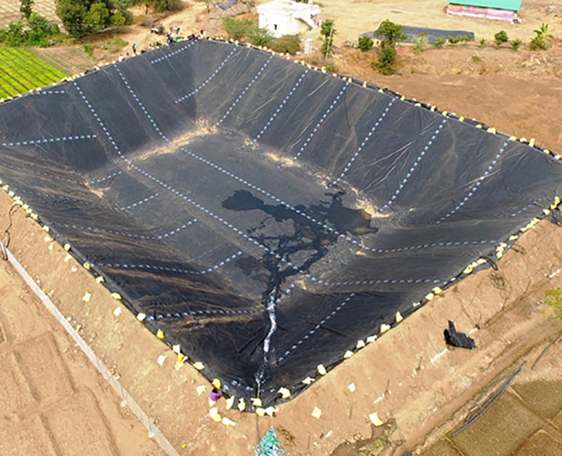 Mjengo wa juu wa kuzuia kusogea wa 0.75mm HDPE laini ya geomembrane