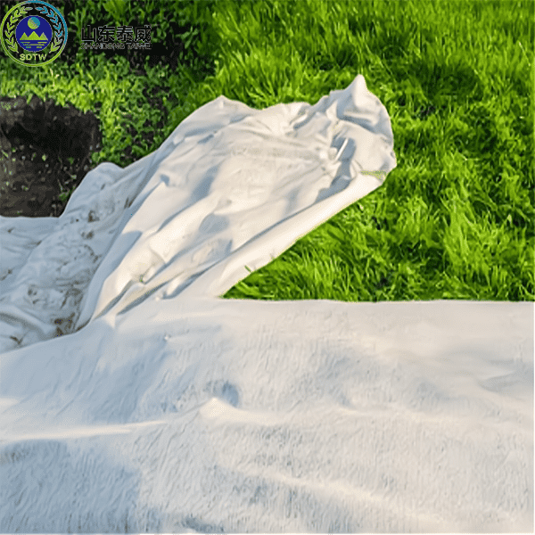 High Strength Road Stabilization Fabric Woven PET Geotextile