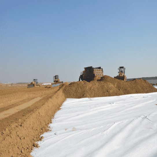 Geotextil no tejido de PP de fibra corta para ingeniería de conservación de agua