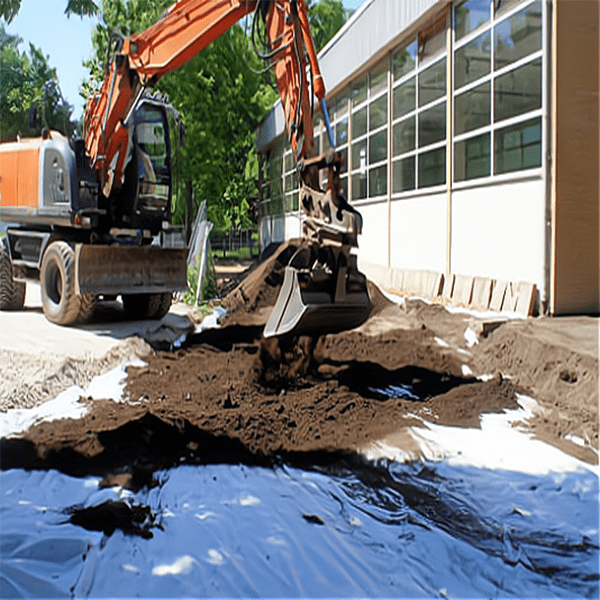 PET filament geotextile specially used for road pavement maintenance