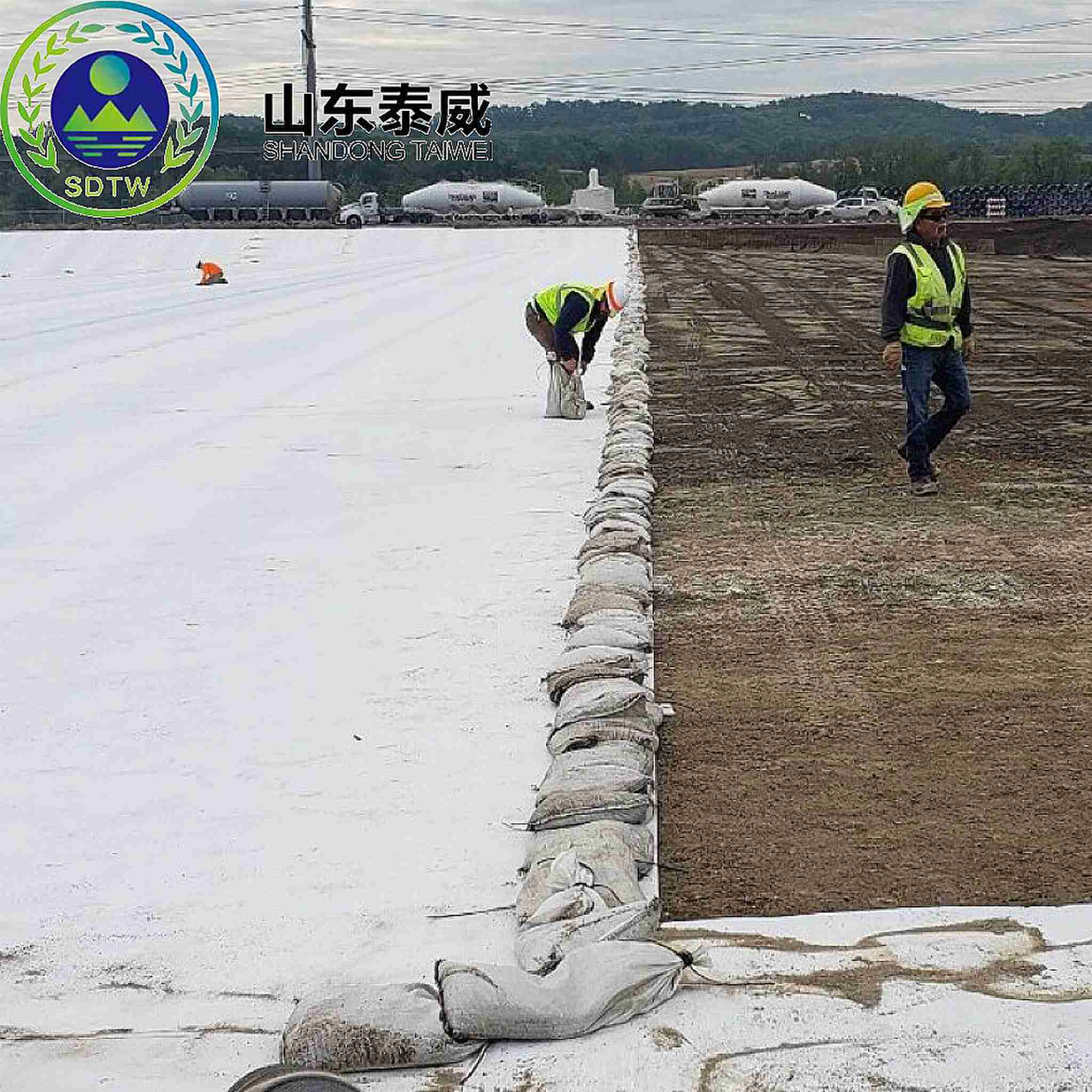 Geotextile با کیفیت بالا پارچه های غیر بافته شده PET Geotextile