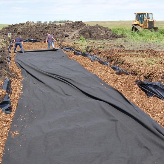 Géotextile à filament de polyester pour l'entretien des routes